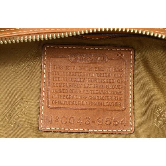 AUTHENTIC COACH SOFT LEATHER SHOULDER BAG PURSE TAN #9554 - Picture 5 of 15